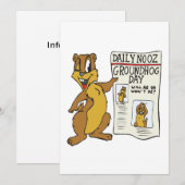 グラウンドホッグ・デー 招待状 (正面/裏面)