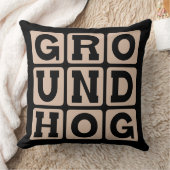 グラウンドホッグ·デー（祝日） クッション (ブランケット)