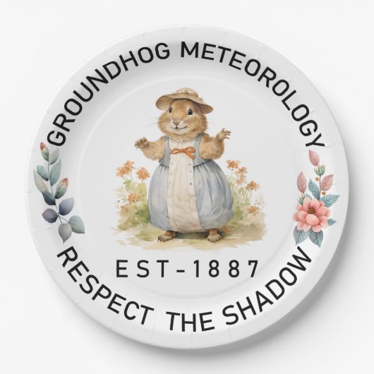 グラウンドホッグ ペーパープレート (正面)