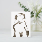 グラウンドホッグ《写真》ぼけ味 ポストカード (スタンド正面)