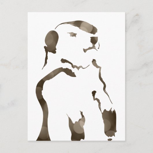 グラウンドホッグ《写真》ぼけ味 ポストカード (正面)