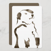 グラウンドホッグ《写真》ぼけ味 招待状 (正面/裏面)