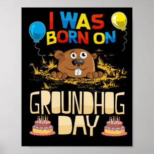 グラウンドホ生まれッグデーに出た – グラウンドホッグ誕生日 ポスター