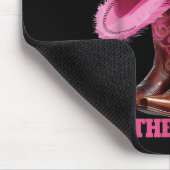 グラウンドリおもしろいネダンスウェスタンCのかわいいブーツ マウスパッド (コーナー)