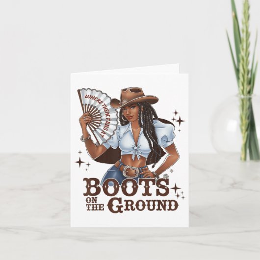 グラウンドリネダンスのブーツ カード (正面)