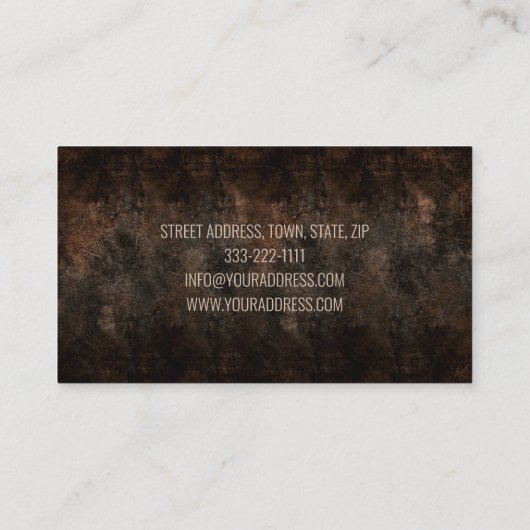 グラウンドワークス造園アーキテクトブラウングラウンド 名刺 (裏面)