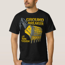 グラウンド・ブレイカー 土木工事部 建設業 Tシャツ