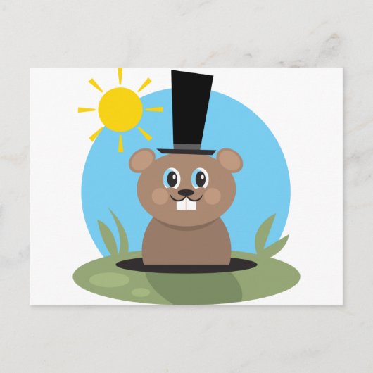 グラウンホグ ポストカード (正面)