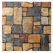 グラウ素朴ト旗石タイル屋内 タイル (正面)