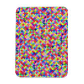 グラカラフルフ紙の四角形パターン マグネット (縦)