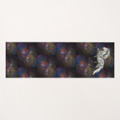 グラカリスマ星雲という名のアイスランドホース ヨガマット (正面(横))