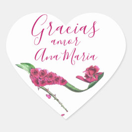 グラシアスザパトスデタコンデハダフローラローザ ハートシール