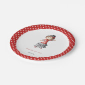 グラシアススペインのテーマセビラナダンサー ペーパープレート (アングル)