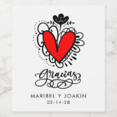 グラシアスデトドウコラゾンワインラベル ワインラベル (シングルラベル)