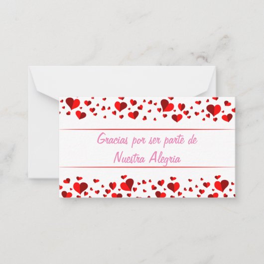 グラシアスパールサーパルテデヌエストラアレグリア ノートカード (正面)