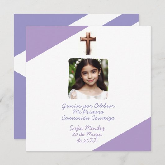 グラシアスパールセレブラーミプリメラコムニオンコンフォト シーズンカード (正面/裏面)