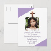 グラシアスパールセレブラーミプリメラコムニオンコンフォト ポストカード (正面/裏面)