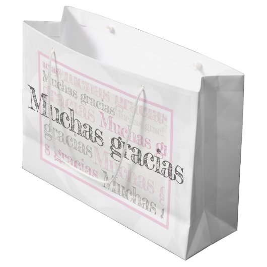 グラシアスペインのス/感謝していユー抱き枕 ラージペーパーバッグ (正面アングル)