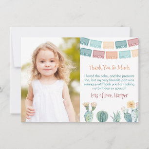 グラシアスメキシカンフェスタ秋誕生日パーティー写真 サンキューカード