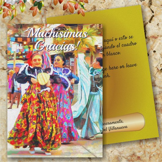 グラシアスメキシコフェスティバルダンサー2549カード サンキューカード