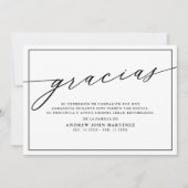 グラシアモダンス写真スペインの葬儀 サンキューカード (正面)