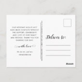 グラシア結婚スの写真コラージュ ポストカード (裏面)