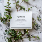 グラシモダンススペインの |悔やみや弔慰ありがとう サンキューカード
