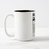 グラジェおもしろいー栄養事実 ツートーンマグカップ (左)