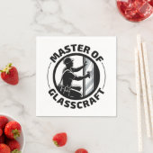 グラジェ窓ガラス取付けフィッターガラス工芸品 スタンダードカクテルナプキン (インサイチュ)