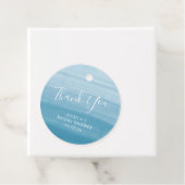 グラジエントグラデーションディップ染料海ブルーブライダルシャワー フェイバータグ (インサイチュ)