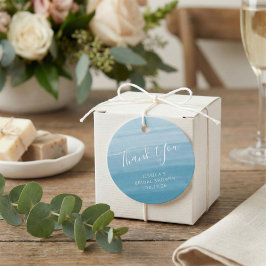 グラジエントグラデーションディップ染料海ブルーブライダルシャワー フェイバータグ