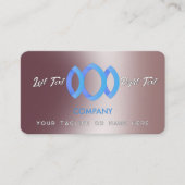 グラジエントモダンメタリック粉末ピンクテンプレート 名刺 (正面)