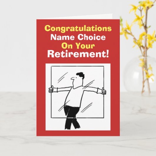 グラジエ退職 カード (黄色い花)