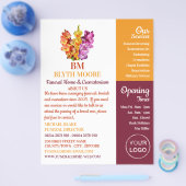 グラジオラスの花、葬儀場、監督 チラシ (シングル)