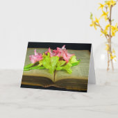 グラジオラスオンバイブル悔やみや弔慰 カード (黄色い花)