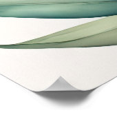 グラジオラス絵画VIIIの水彩画 ポスター (角)