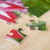 グラジオラス赤と白サマーボタニカル ジグソーパズル (側面)