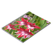 グラジオラス赤と白サマーボタニカル ノートブック (左側)