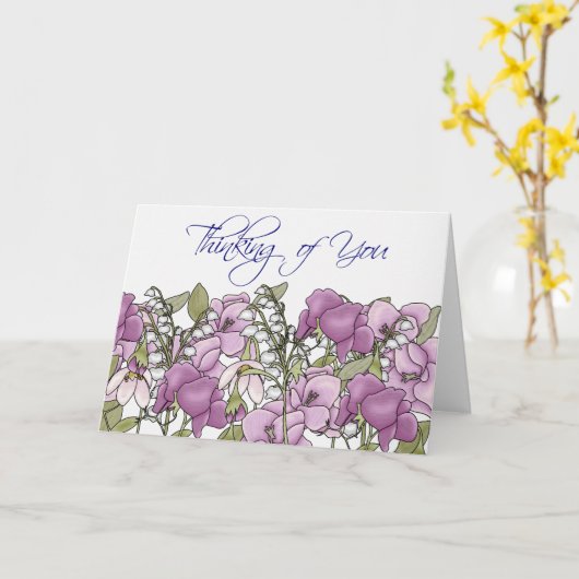 グラジオラス カード (黄色い花)