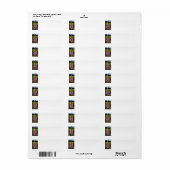 グラジオラス ラベル (フルシート)