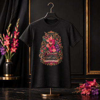 グラジオラス 永遠の力 八月の誕生花 Tシャツ