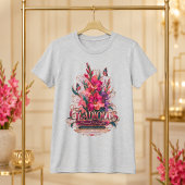 グラジオラス 永遠の力 八月の誕生花 Tシャツ