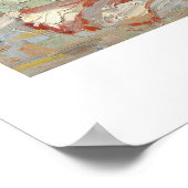 グラジオリとアスターとヴィンセント・ヴァン・ゴッホ花瓶 ポスター (角)