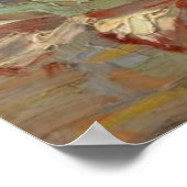 グラジオリとアスター中国のズ・ファン・ゴッホの花瓶 ポスター (角)