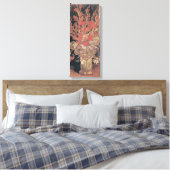 グラジオリとカーネーションの花瓶byヴァン・ゴッホ キャンバスプリント (インサイチュ (寝室))