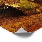 グラジオリとカーネーションズヴァンゴッホファインアートの花瓶 ポスター (角)