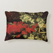 グラジオリと花瓶、カーネーションby Vincent van ゴッホ アクセントクッション (裏面)