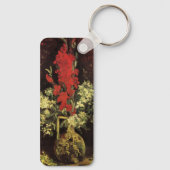 グラジオリと花瓶、カーネーションby Vincent van ゴッホ キーホルダー (裏面)