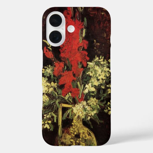 グラジオリと花瓶、カーネーションby Vincent van ゴッホ Case-Mate iPhoneケース (裏面)