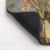 グラジオリと花瓶by Vincent vanゴッホ マウスパッド (コーナー)